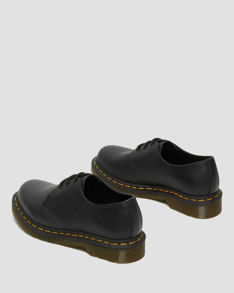 Black Virginia Women's Dr Martens 1461 Virginia Leather Oxford Shoes | 739518-PQW