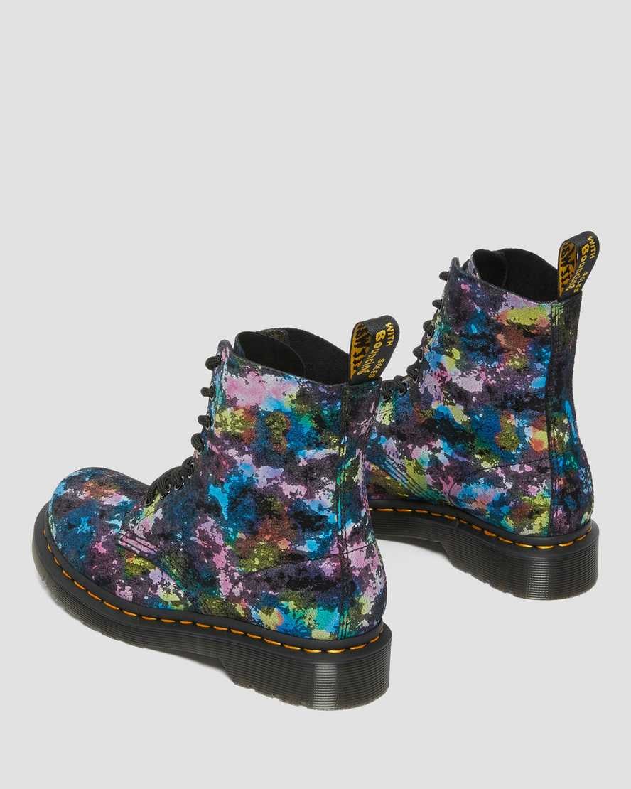 Black Women's Dr Martens 1460 Pascal Confetti Suede Ankle Boots | 874601-XOE