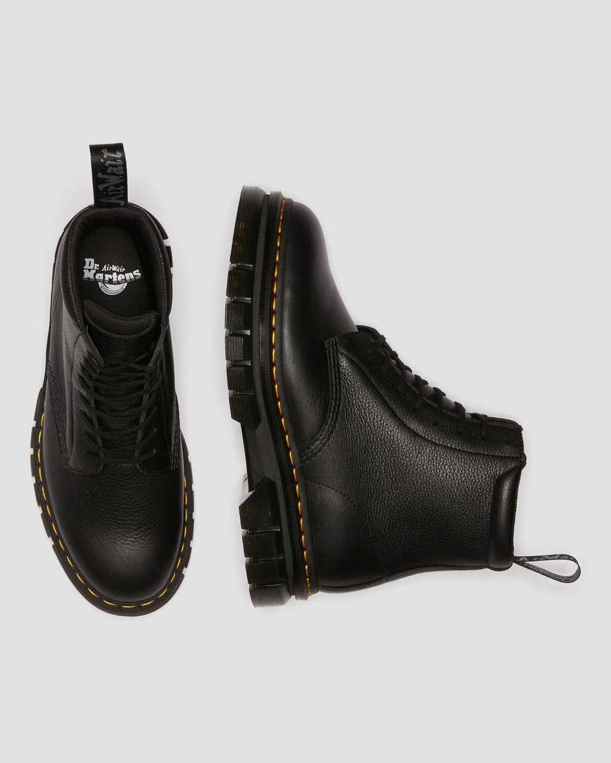 Black Women's Dr Martens Rikard Lunar Leather Lace Up Boots | 872639-SIM