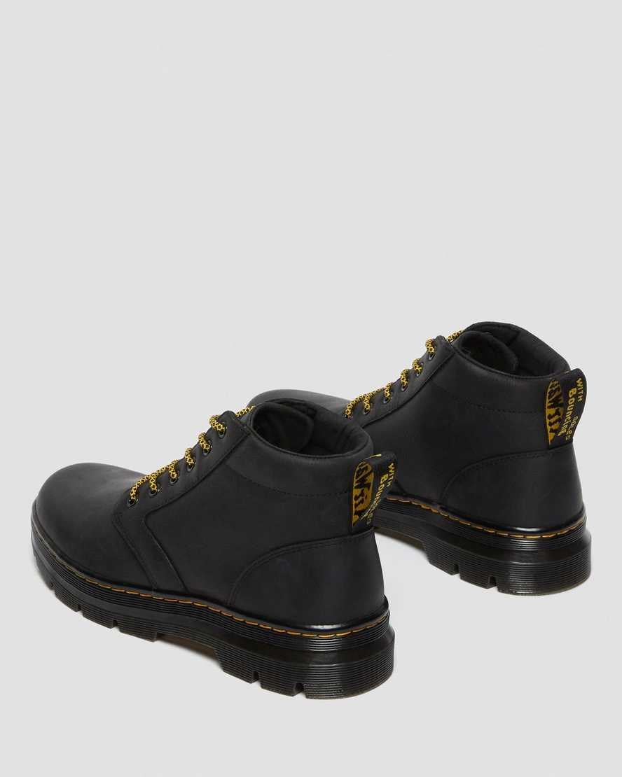 Black Wyoming Men's Dr Martens Bonny Leather Ankle Boots | 697125-ILN