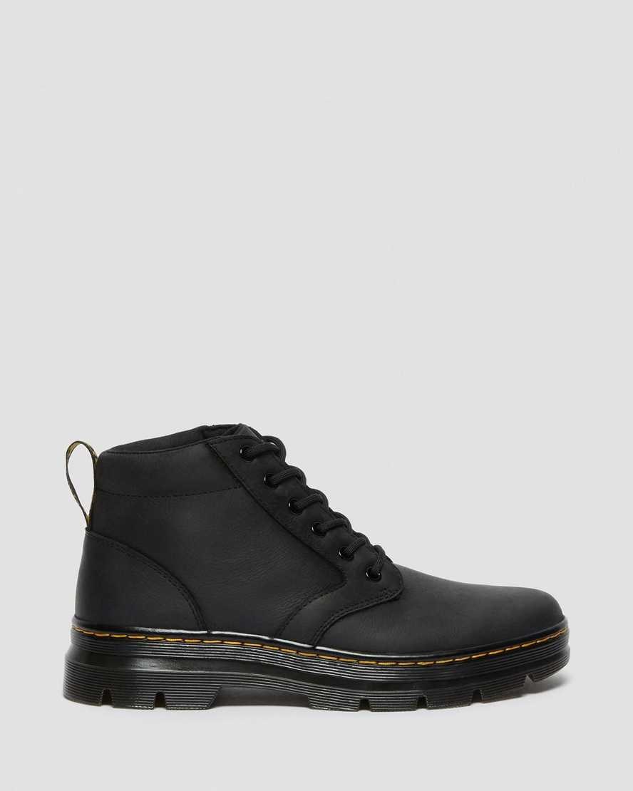 Black Wyoming Men's Dr Martens Bonny Leather Ankle Boots | 697125-ILN