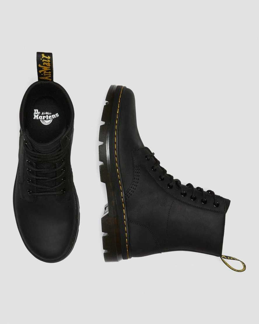 Black Wyoming Men's Dr Martens Combs Leather Ankle Boots | 815029-XRD