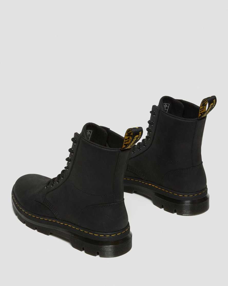 Black Wyoming Men's Dr Martens Combs Leather Ankle Boots | 815029-XRD