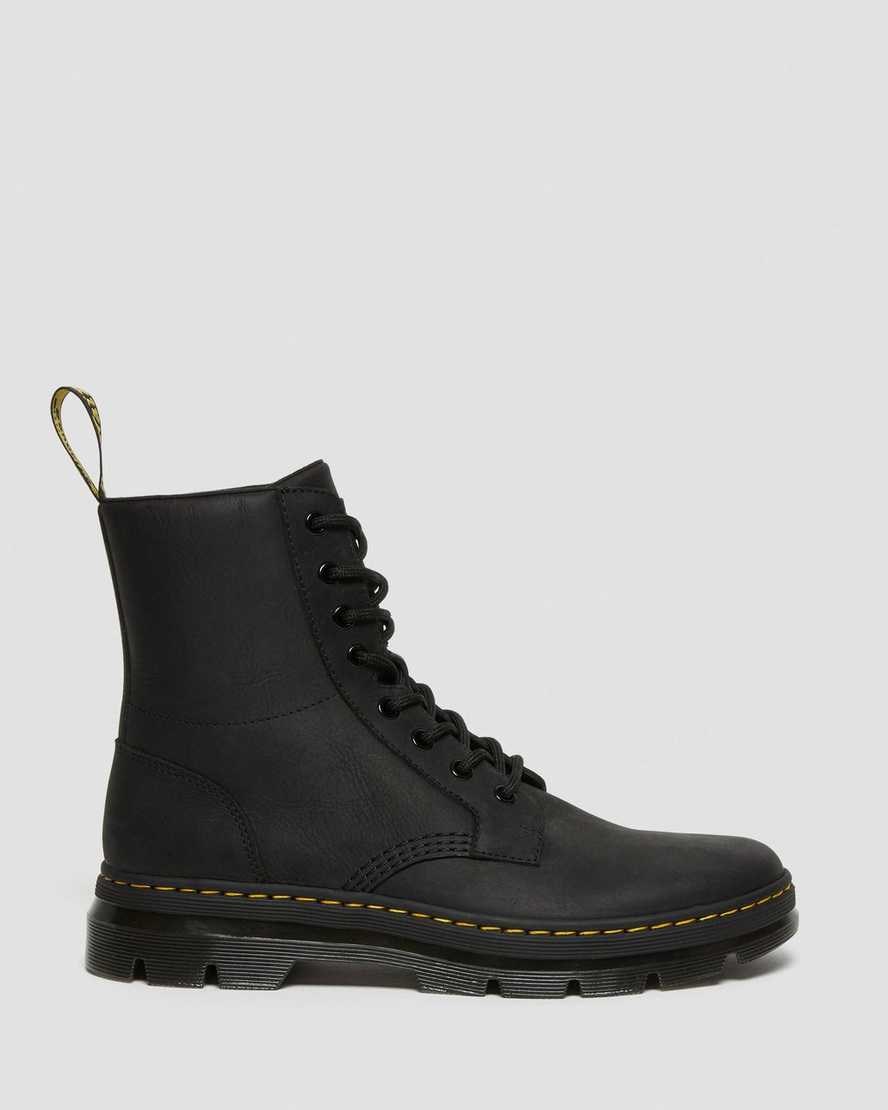 Black Wyoming Men's Dr Martens Combs Leather Ankle Boots | 815029-XRD