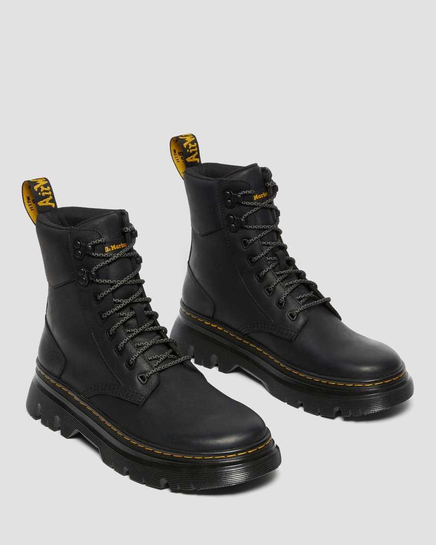 Black Wyoming Men's Dr Martens Tarik Wyoming Leather Ankle Boots | 651289-CAM