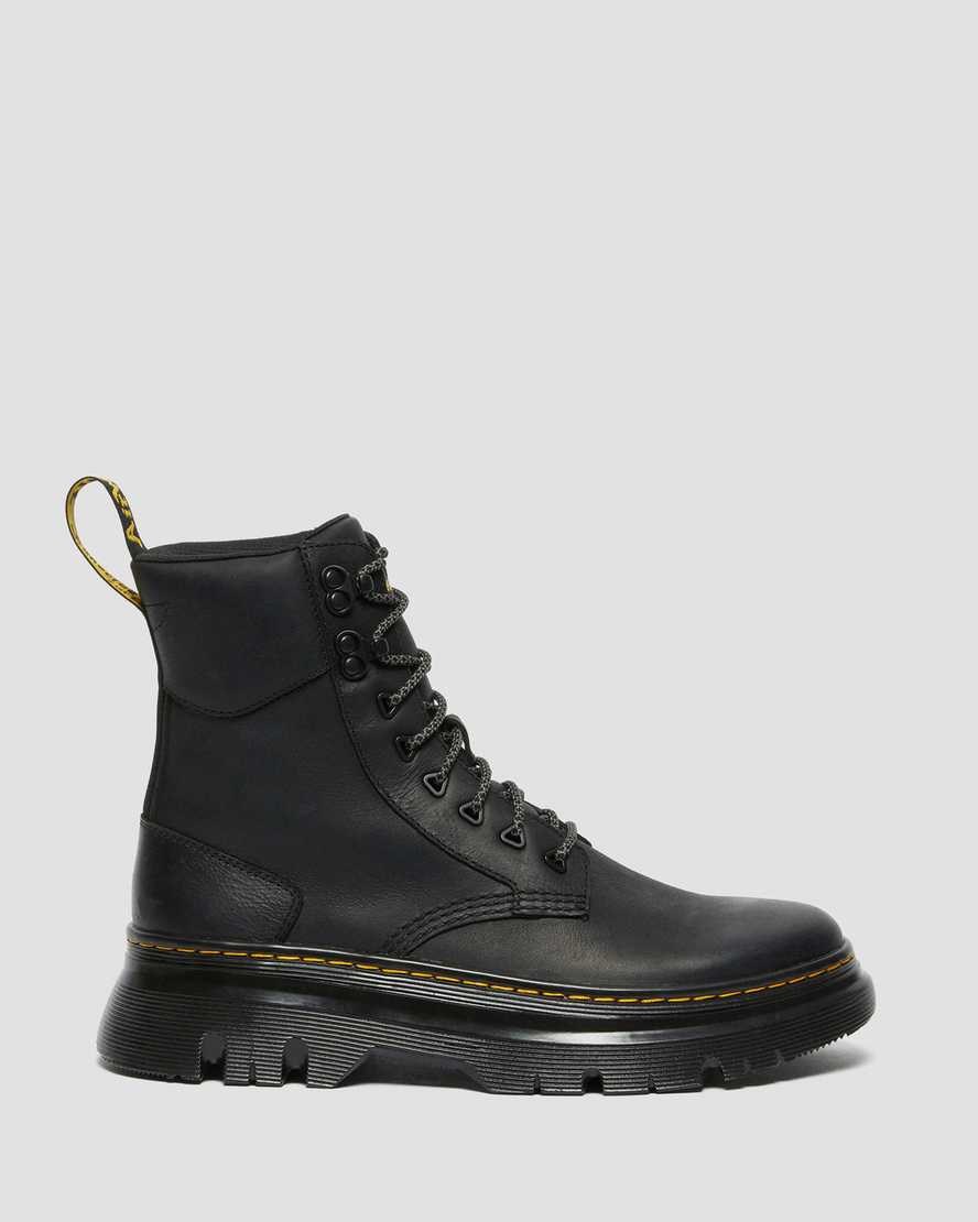 Black Wyoming Men's Dr Martens Tarik Wyoming Leather Ankle Boots | 651289-CAM