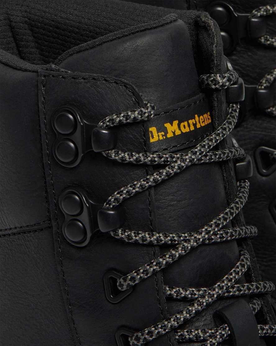 Black Wyoming Men's Dr Martens Tarik Wyoming Leather Lace Up Boots | 826791-ROX