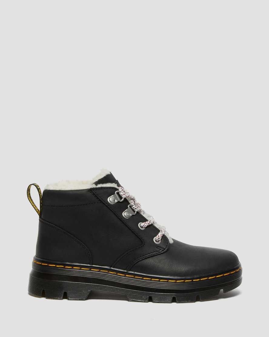 Black Wyoming Women's Dr Martens Bonny Faux Shearling Lined Lace Up Boots | 764928-JAZ