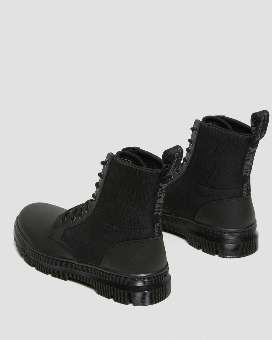 Black-black Element-poly Rip Stop Men's Dr Martens Combs II Poly Lace Up Boots | 290546-YAO