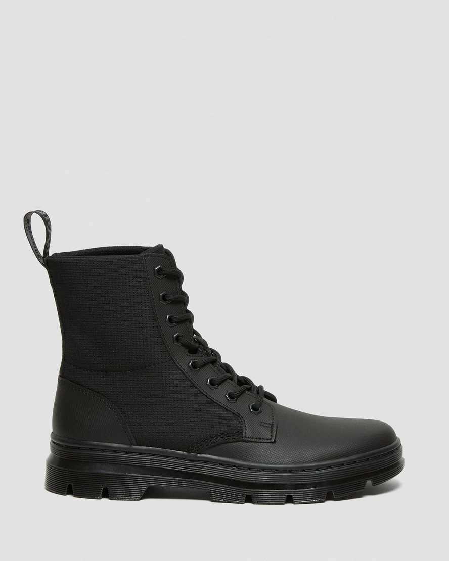 Black-black Element-poly Rip Stop Men's Dr Martens Combs II Poly Utility Boots | 580179-TCH