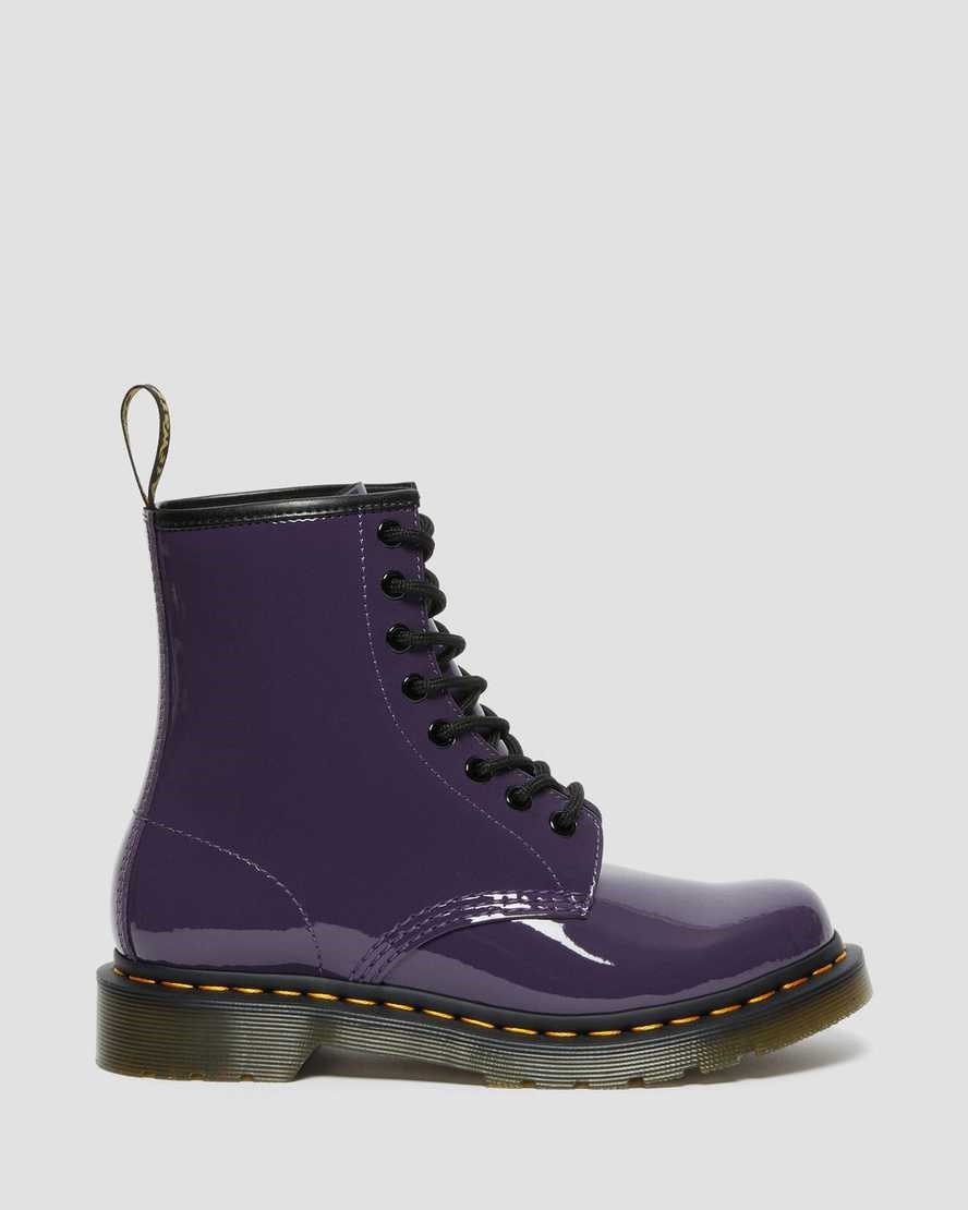 Blackcurrant Patent Lamper Women's Dr Martens 1460 Patent Leather Patent Boots | 869723-EBX