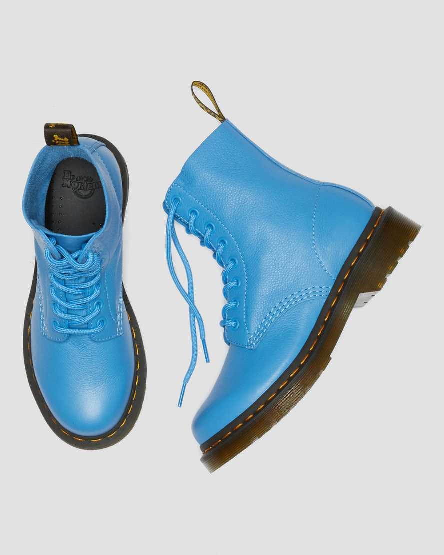 Blue Virginia Women's Dr Martens 1460 Pascal Virginia Leather Ankle Boots | 934280-YCB