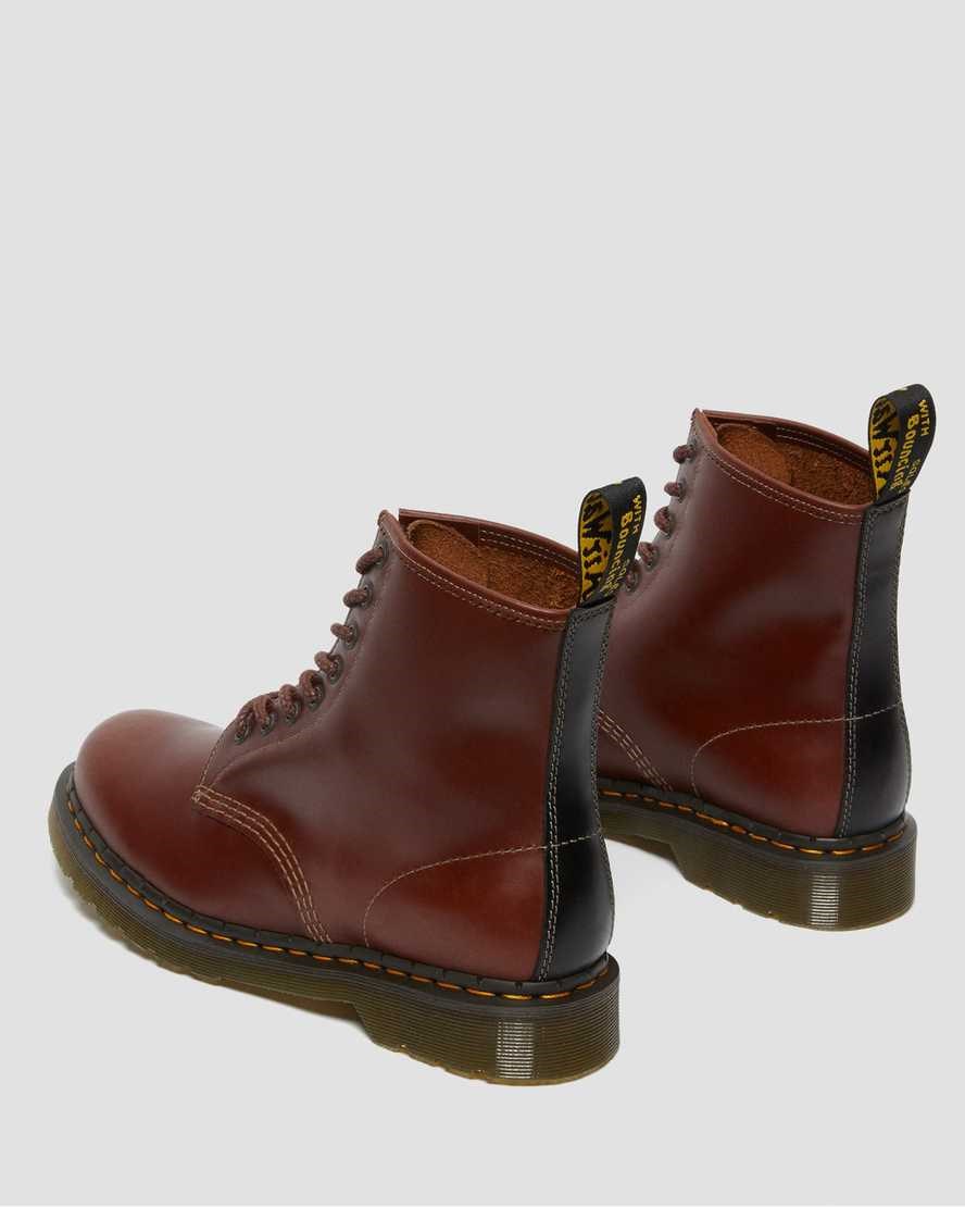 Brown Black Men's Dr Martens 1460 Abruzzo Leather Ankle Boots | 290183-CMY