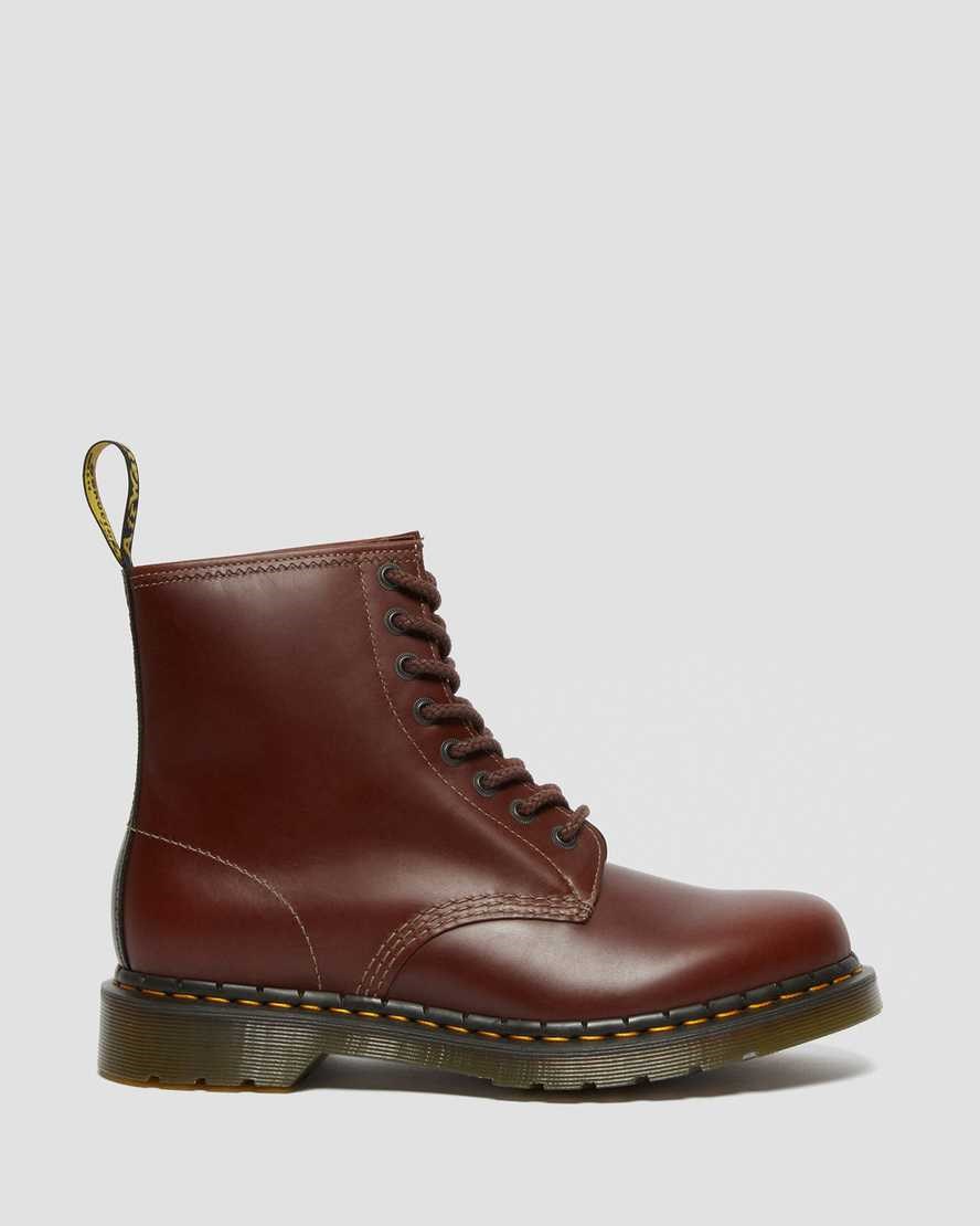 Brown Black Men's Dr Martens 1460 Abruzzo Leather Ankle Boots | 290183-CMY