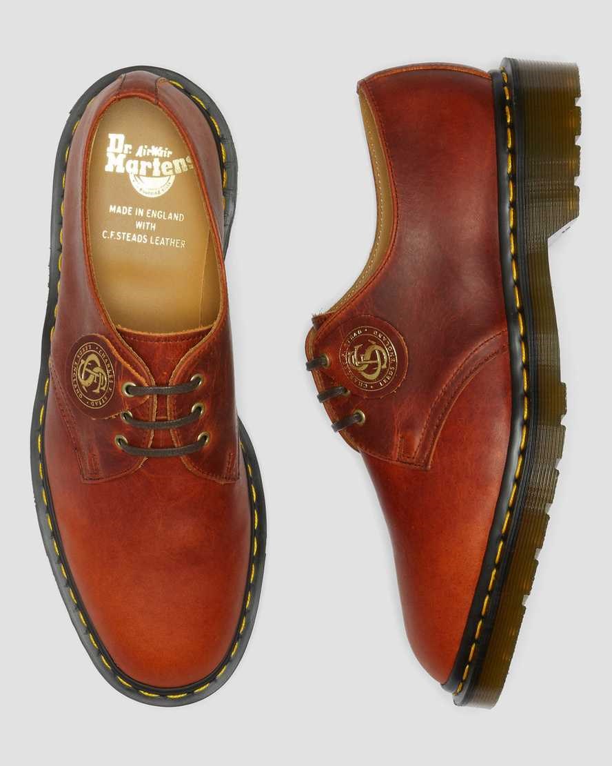 Brown Classic Oiled Shoulder Men's Dr Martens 1461 Made in England Classic Oil Leather Oxford Shoes | 451032-SVH