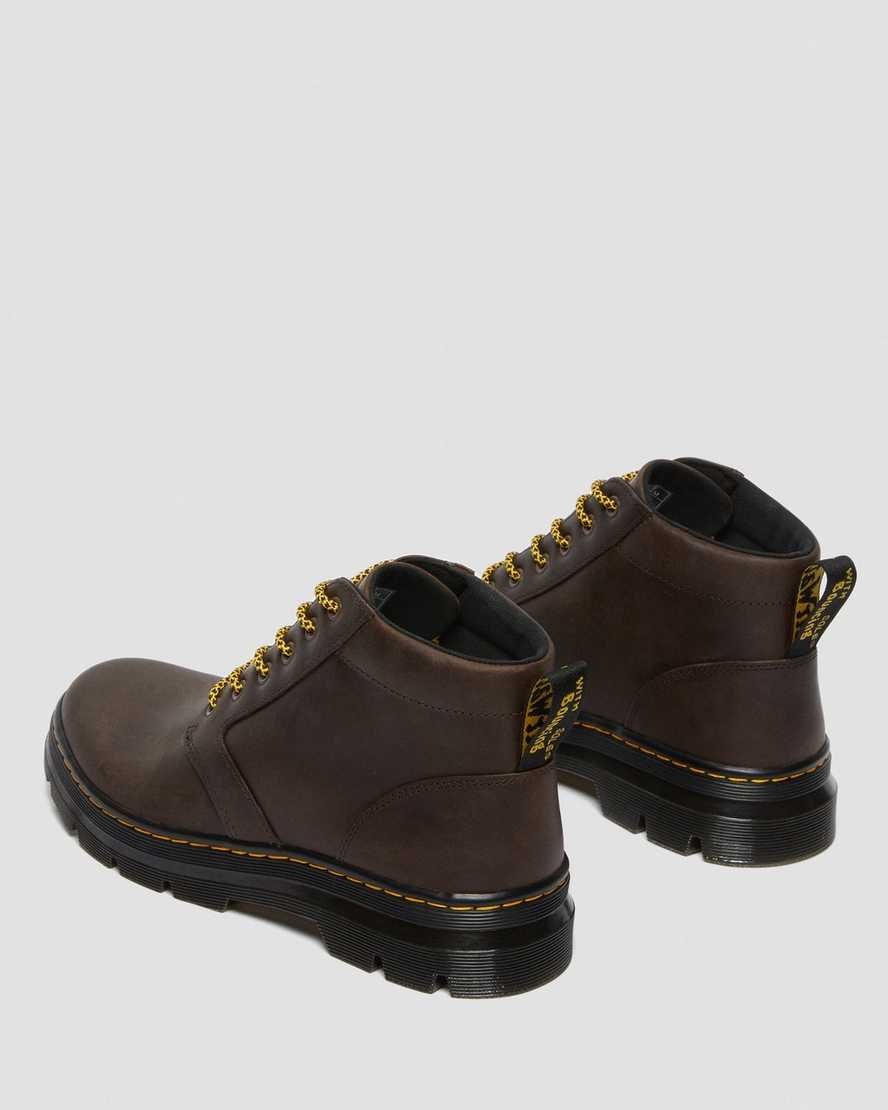 Brown Crazy Horse Leather Men's Dr Martens Bonny Leather Ankle Boots | 561789-EAT