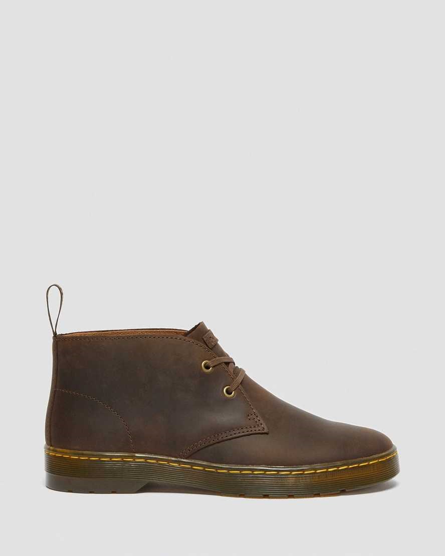 Brown Crazy Horse Leather Men's Dr Martens Cabrillo Crazy Horse Leather Desert Lace Up Boots | 582743-ASN