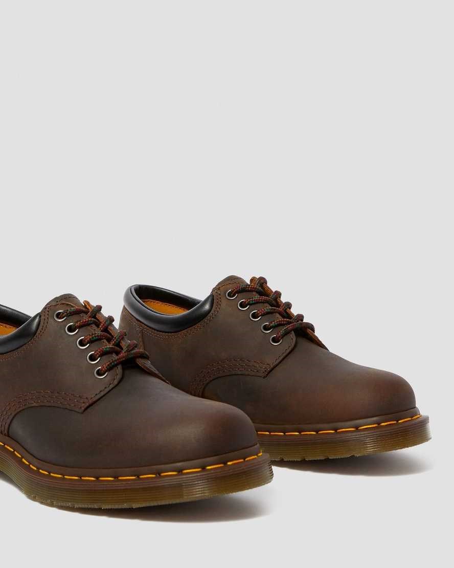 Brown Crazy Horse Leather Men's Dr Martens 8053 Crazy Horse Leather Oxford Shoes | 632478-EVO