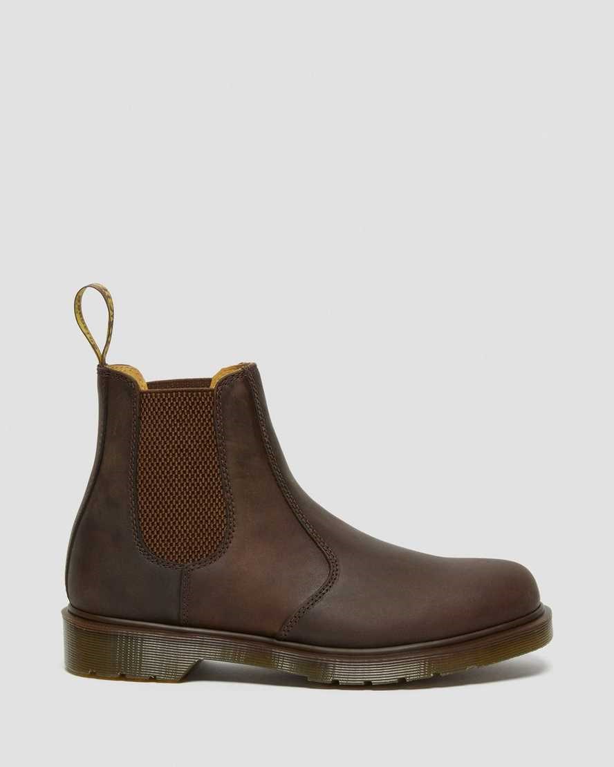 Brown Crazy Horse Leather Men's Dr Martens 2976 Crazy Horse Leather Ankle Boots | 640359-TID