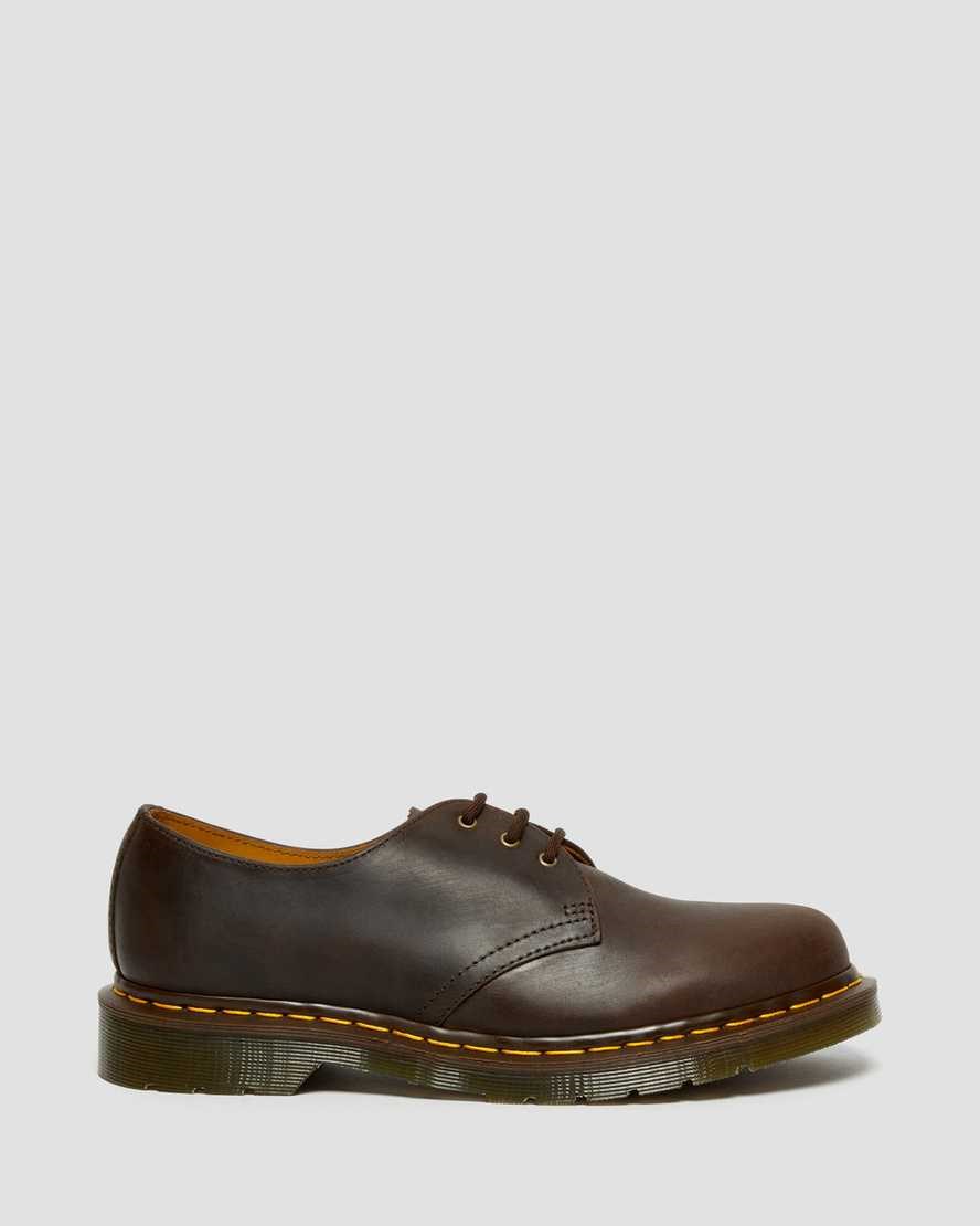 Brown Crazy Horse Leather Men's Dr Martens 1461 Crazy Horse Leather Oxford Shoes | 731540-BOC