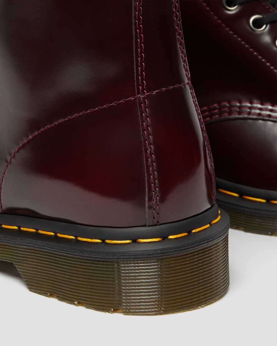 Cherry Red Oxford Rub Off Men's Dr Martens Vegan 1460 Ankle Boots | 615792-QDB