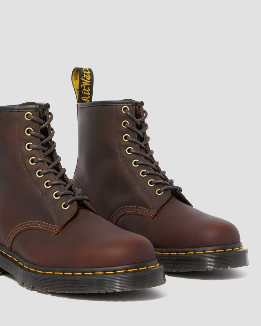 Cocoa Snowplow Men's Dr Martens 1460 DM's Wintergrip Lace Up Boots | 540793-EFU