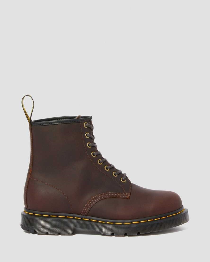 Cocoa Snowplow Men's Dr Martens 1460 DM's Wintergrip Lace Up Boots | 540793-EFU