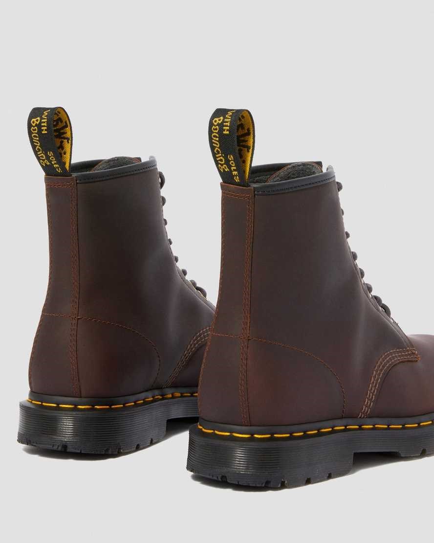 Cocoa Snowplow Men's Dr Martens 1460 DM's Wintergrip Ankle Boots | 896745-CRT