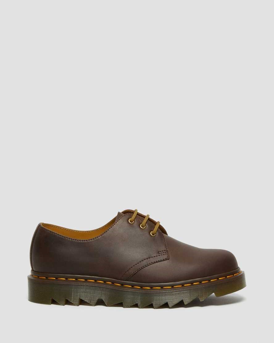 Dark Brown Crazy Horse Leather Men's Dr Martens 1461 Ziggy Leather Oxford Shoes | 034518-OBK