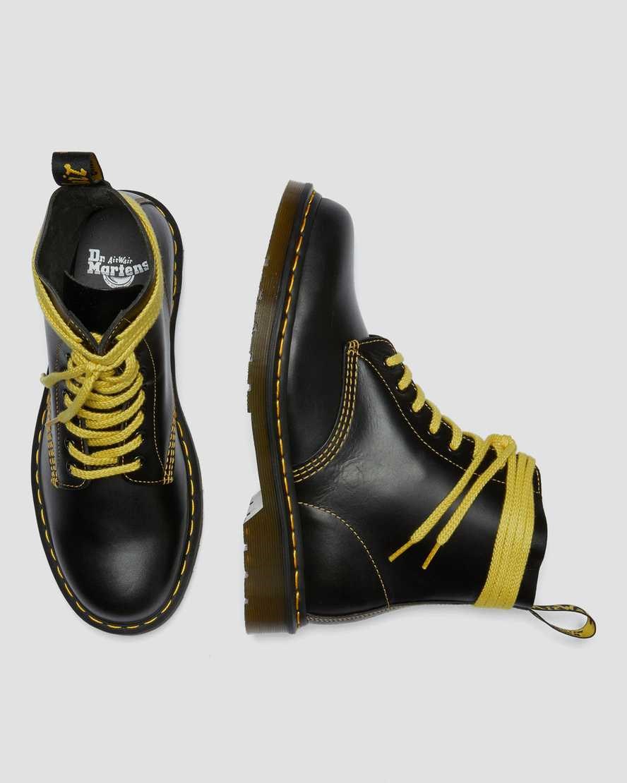 Dark Grey Atlas Men's Dr Martens 1460 Pascal Atlas Leather Lace Up Boots | 920637-WMK