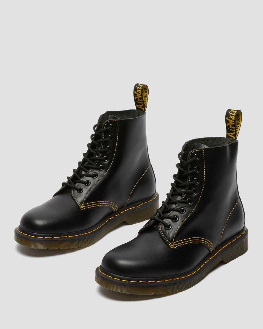 Dark Grey Atlas Men's Dr Martens 1460 Pascal Atlas Leather Lace Up Boots | 920637-WMK