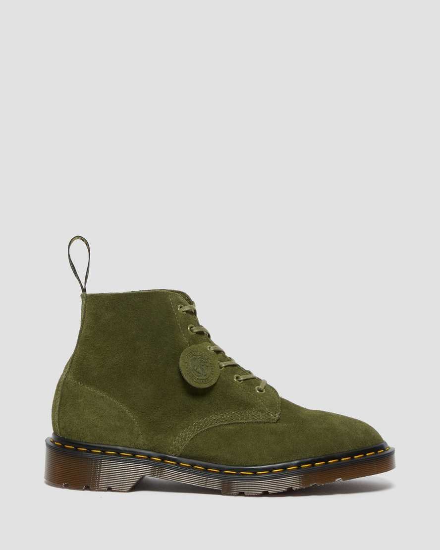 Green Desert Oasis Suede Men's Dr Martens 101 Suede Ankle Boots | 570812-HJG