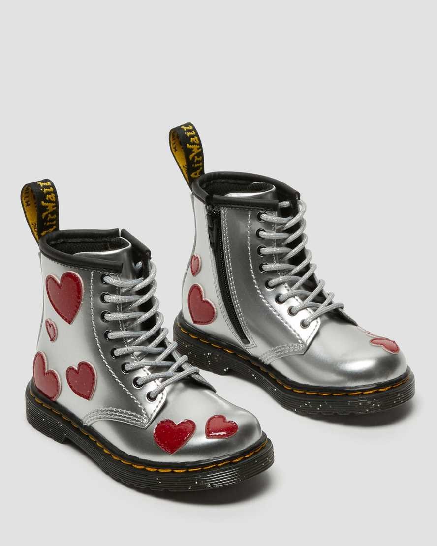 Metallic Patent Lamper Kids' Dr Martens Toddler 1460 Glitter Star Patent Lace Up Boots | 932180-EQZ