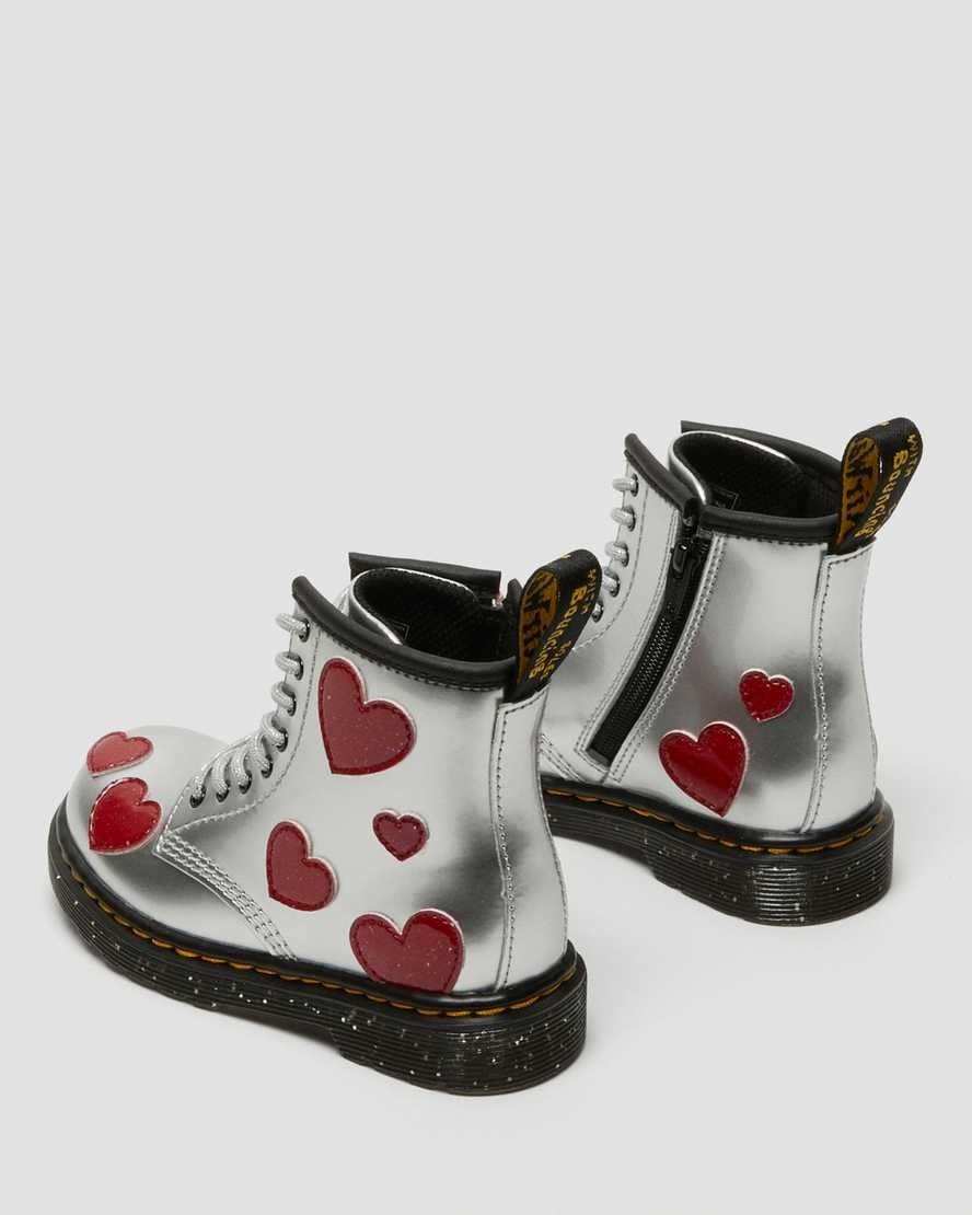 Metallic Patent Lamper Kids' Dr Martens Toddler 1460 Glitter Star Patent Lace Up Boots | 932180-EQZ