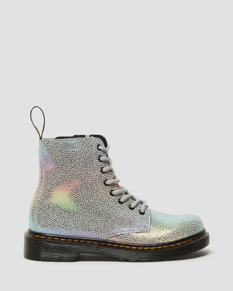 Multi Kidray Kids' Dr Martens Junior 1460 Pascal Iridescent Lace Up Boots | 810394-WLJ