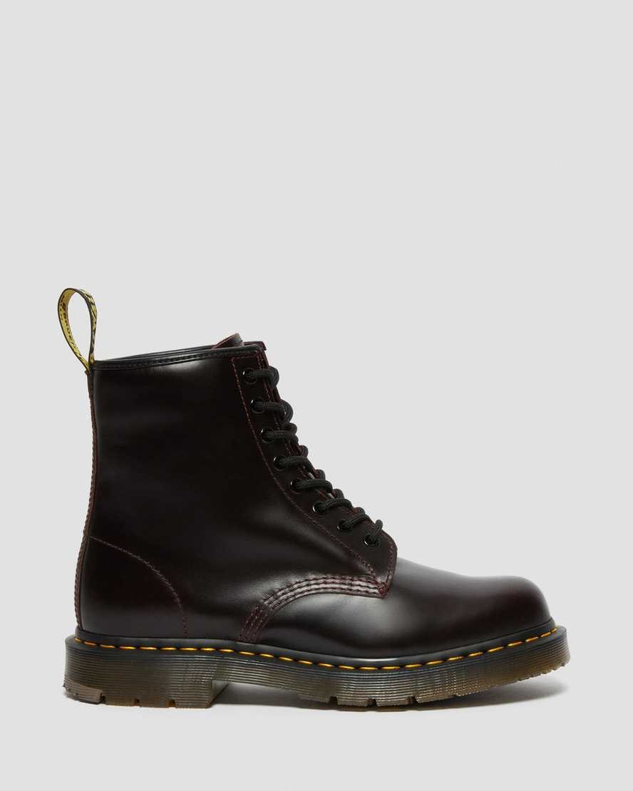 Oxblood Atlas Men's Dr Martens 1460 Slip Resistant Atlas Leather Lace Up Boots | 698210-YNF