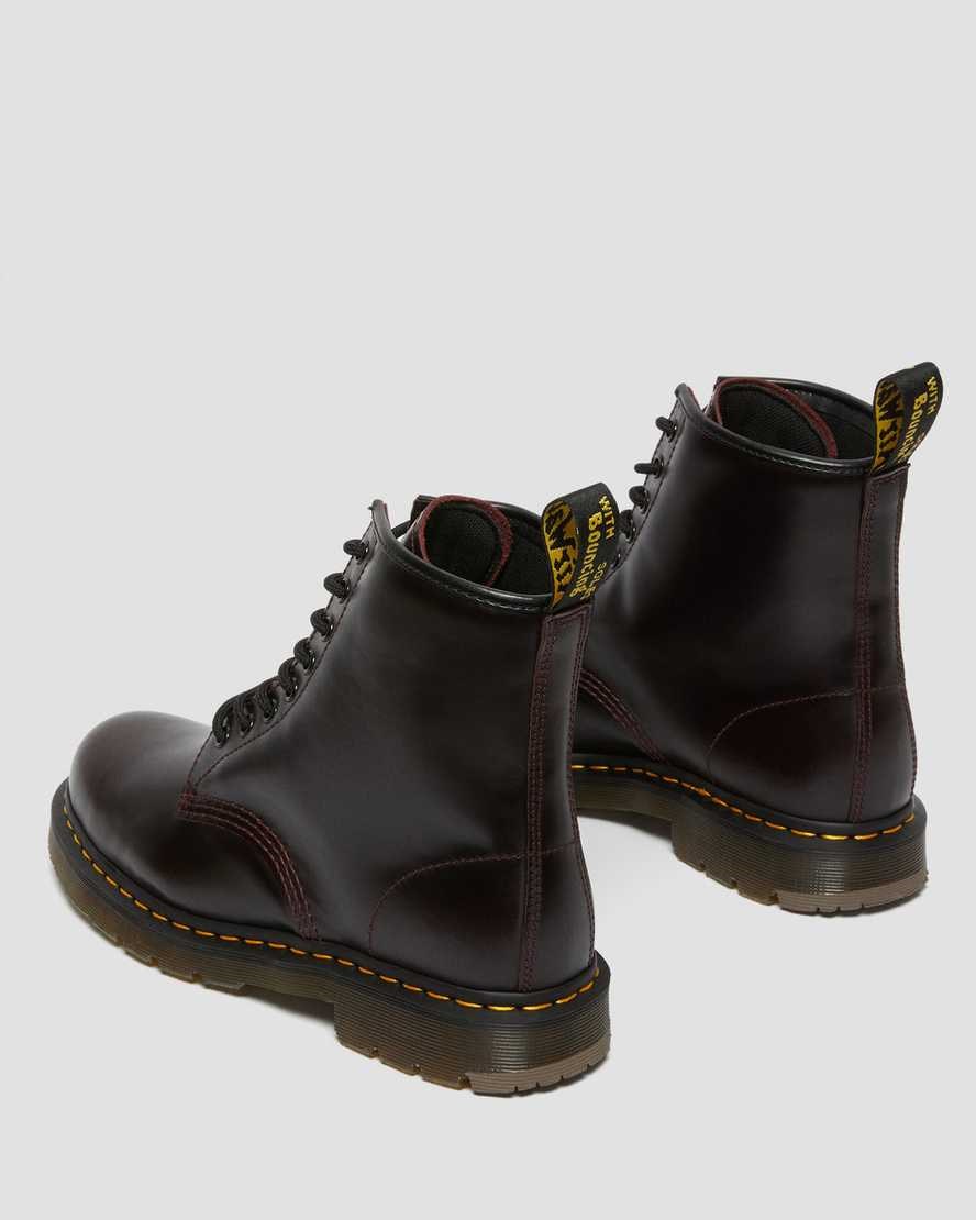 Oxblood Atlas Men's Dr Martens 1460 Slip Resistant Atlas Leather Ankle Boots | 963748-OFI