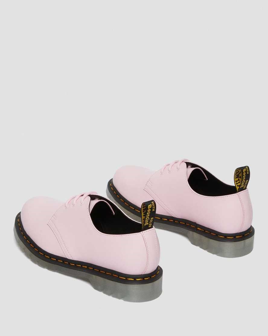 Pale Pink Smooth Leather Women's Dr Martens 1461 Iced Smooth Leather Oxford Shoes | 462851-ISE