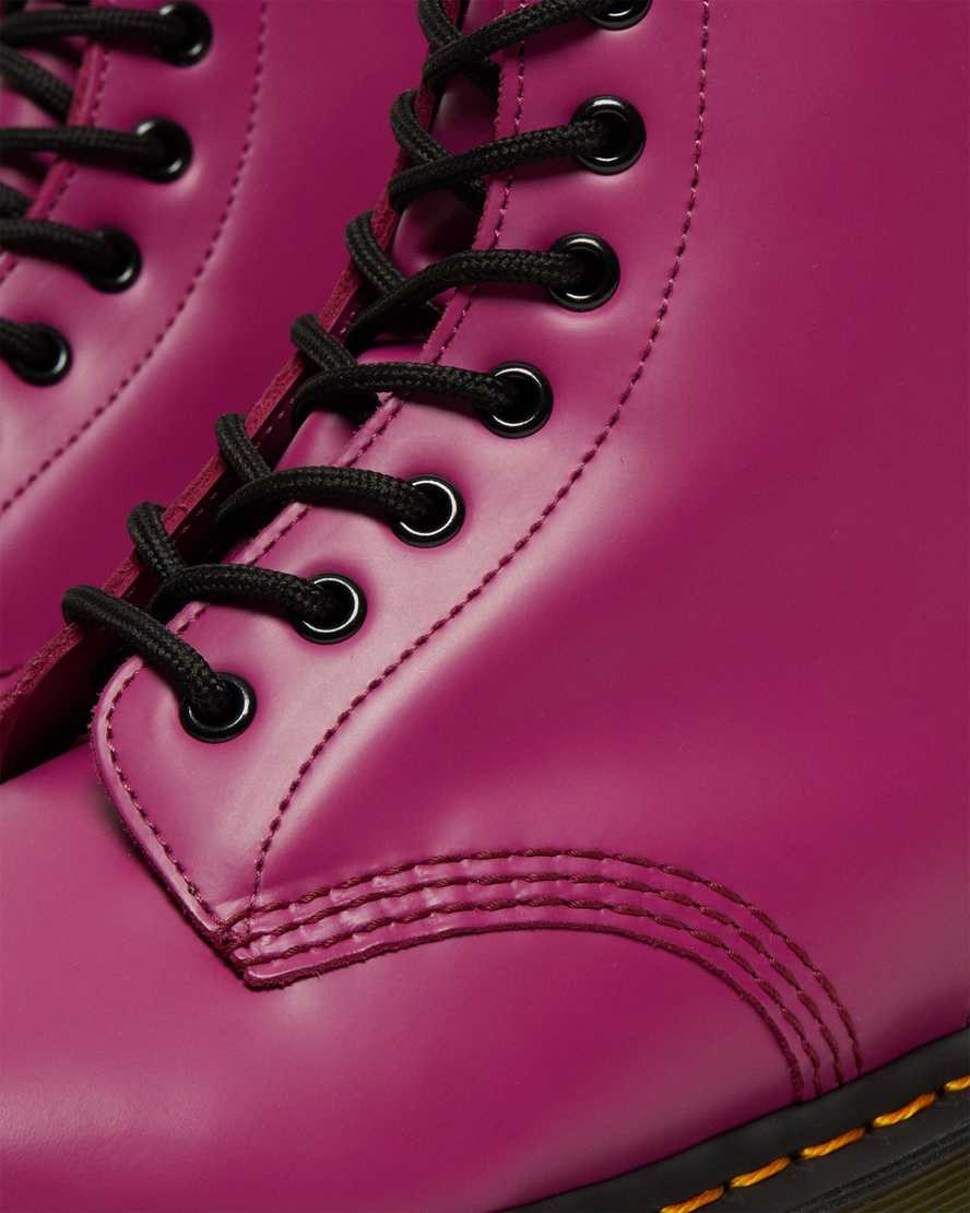 Pink Smooth Leather Men's Dr Martens 1460 Smooth Leather Lace Up Boots | 835461-RYC