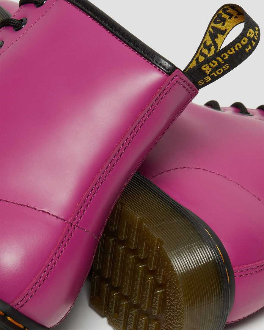 Pink Smooth Leather Men's Dr Martens 1460 Smooth Leather Lace Up Boots | 835461-RYC