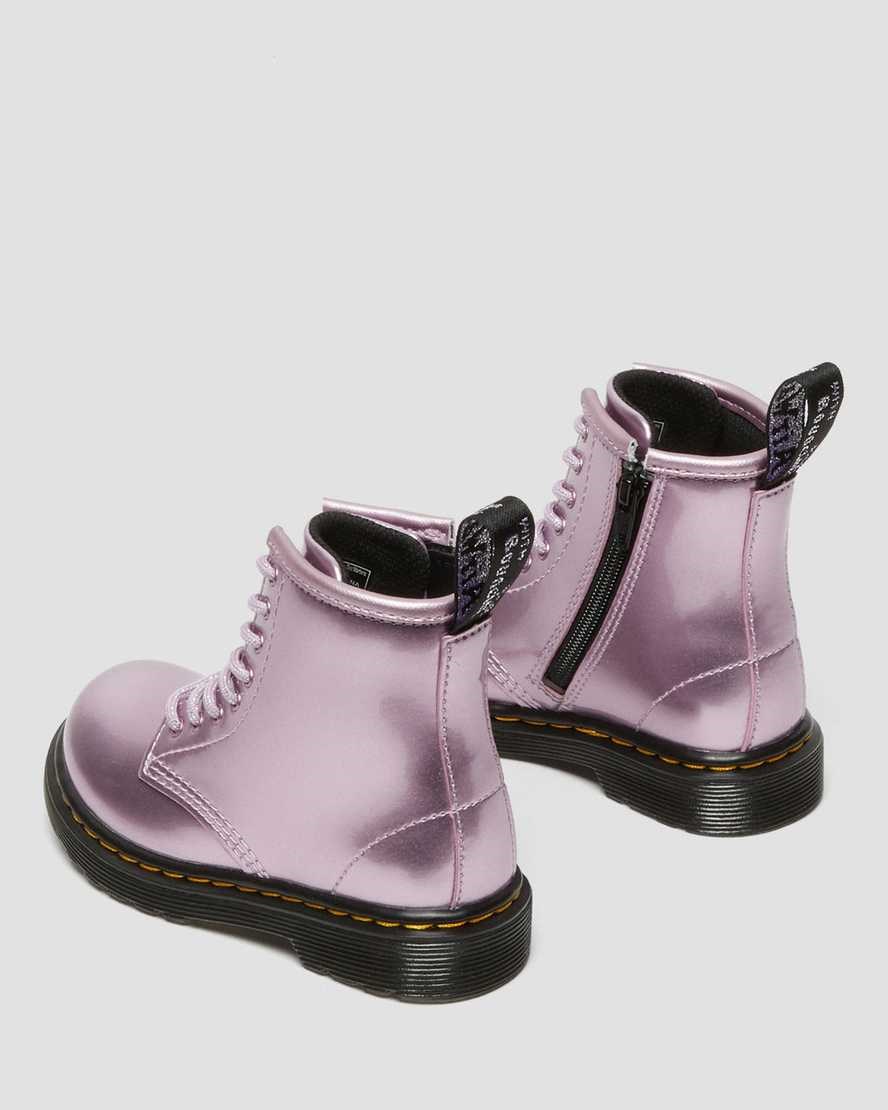 Pink Spark Kids' Dr Martens Toddler 1460 Metallic Lace Up Boots | 136594-AZO