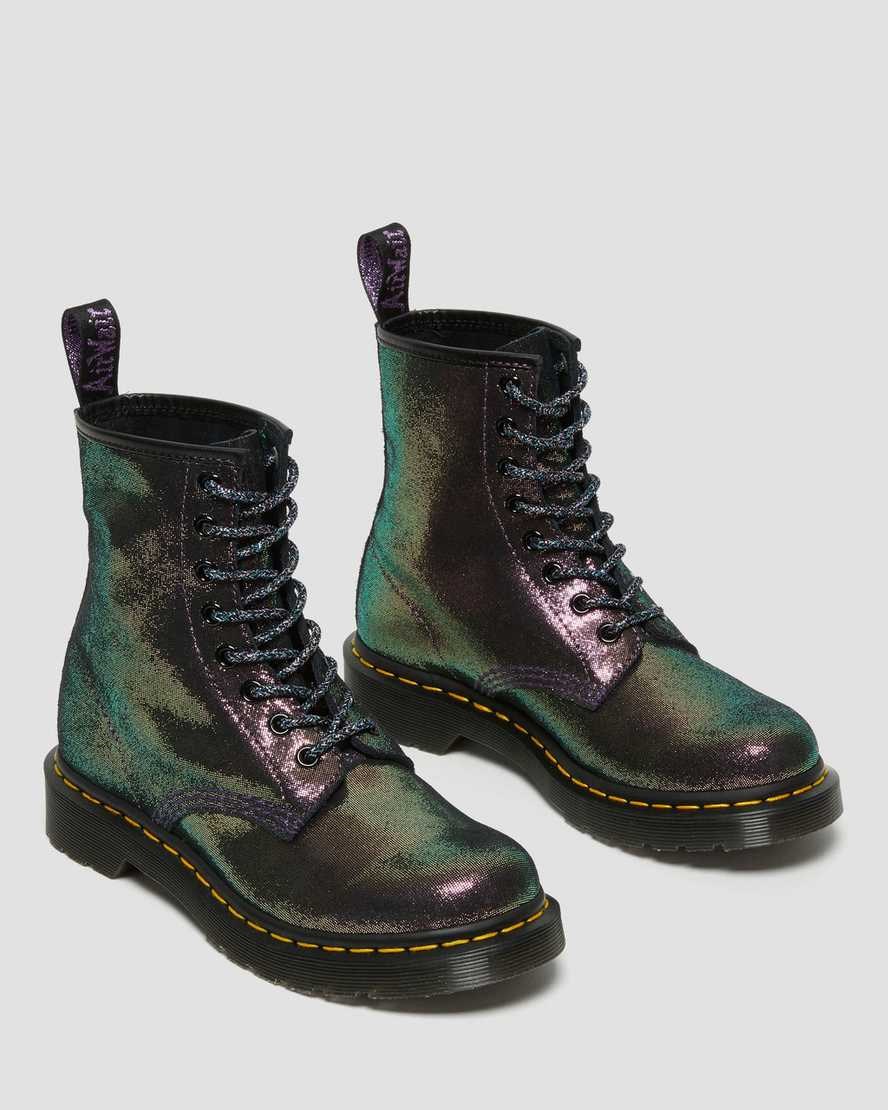 Purple Disco Women's Dr Martens 1460 Disco Iridescent Suede Ankle Boots | 042738-KAW