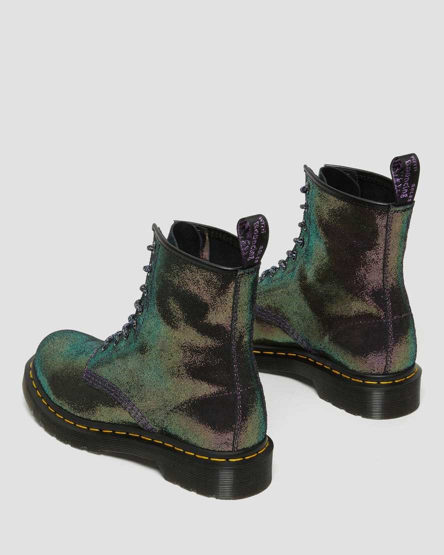 Purple Disco Women's Dr Martens 1460 Disco Iridescent Suede Ankle Boots | 042738-KAW