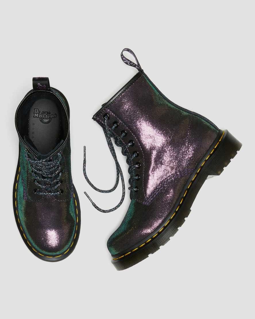 Purple Disco Women's Dr Martens 1460 Disco Iridescent Suede Ankle Boots | 042738-KAW