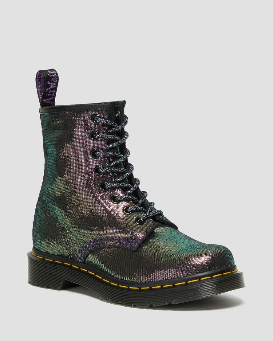 Purple Disco Women's Dr Martens 1460 Disco Iridescent Suede Ankle Boots | 042738-KAW