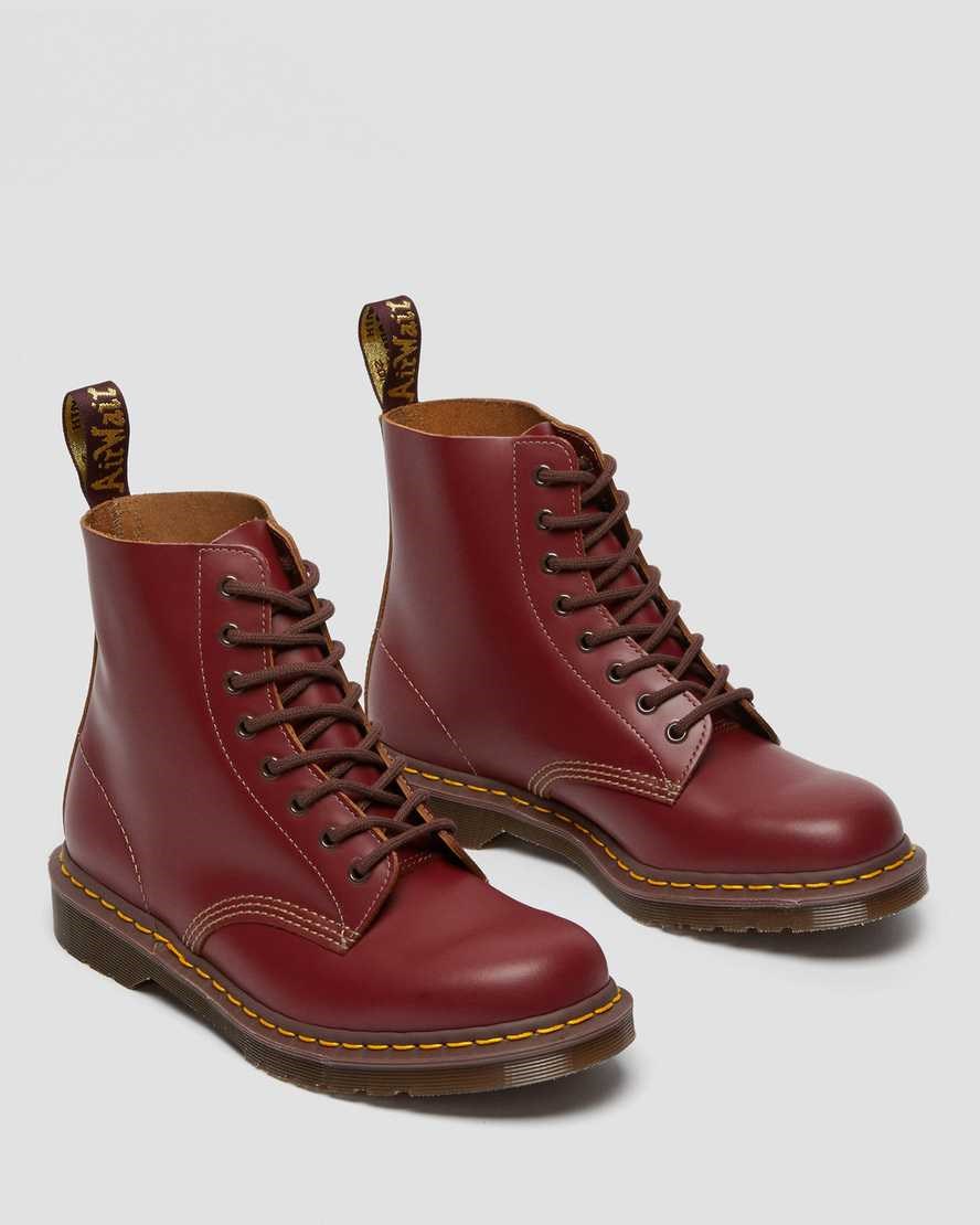 Red Quilon Men's Dr Martens 1460 Vintage Made in England Ankle Boots | 495267-FSN