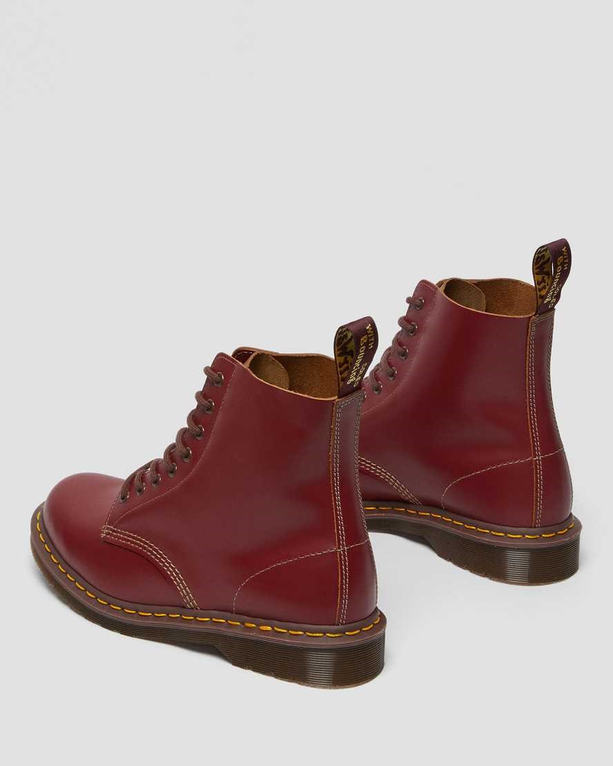 Red Quilon Men's Dr Martens 1460 Vintage Made in England Ankle Boots | 495267-FSN