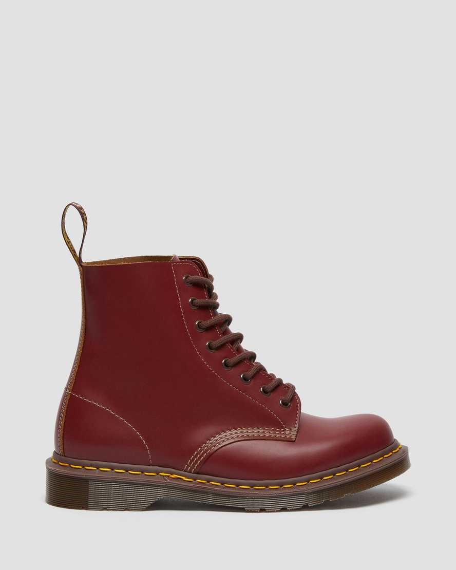 Red Quilon Men's Dr Martens 1460 Vintage Made in England Ankle Boots | 495267-FSN