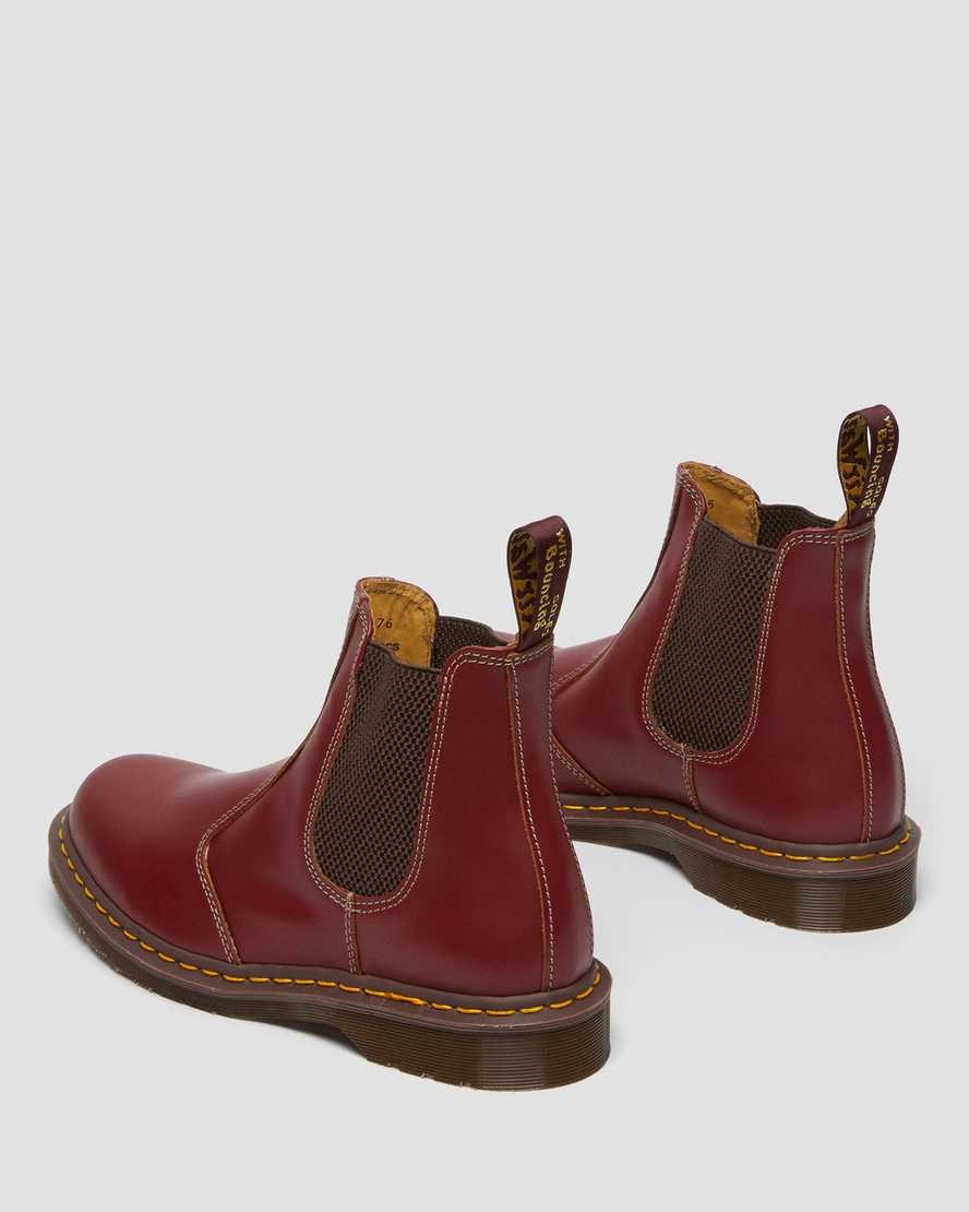 Red Quilon Men's Dr Martens 2976 Vintage Made In England Ankle Boots | 941026-BQY