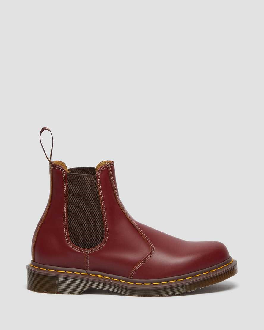 Red Quilon Men's Dr Martens 2976 Vintage Made In England Ankle Boots | 941026-BQY